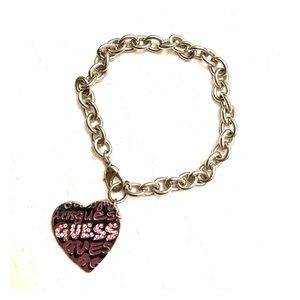 Guess sterling silver charm bracelet